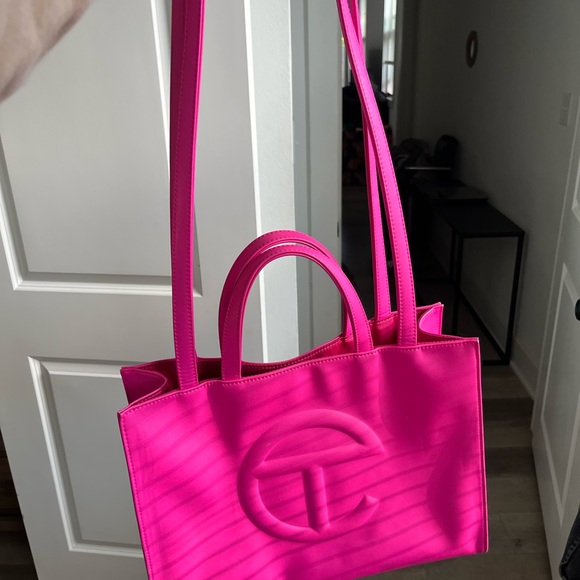 Telfar Pink Shopping Bag